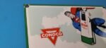 Vintage Conoco Gasoline Sign – Superman Comics Porcelain Gas Pump Sign - Image 5