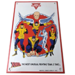 Vintage Conoco Gasoline Sign – X-Men Comics Action Figure Porcelain Pump Sign