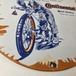 Vintage Continental Porcelain Sign – Auto Car & Bike Tires Gas Pump Sign - Image 11