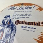 Vintage Continental Porcelain Sign – Auto Car & Bike Tires Gas Pump Sign - Image 12
