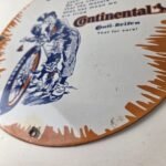 Vintage Continental Porcelain Sign – Auto Car & Bike Tires Gas Pump Sign - Image 14