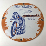 Vintage Continental Porcelain Sign – Auto Car & Bike Tires Gas Pump Sign - Image 15
