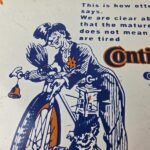 Vintage Continental Porcelain Sign – Auto Car & Bike Tires Gas Pump Sign - Image 3