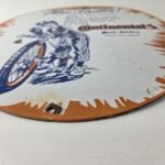 Vintage Continental Porcelain Sign – Auto Car & Bike Tires Gas Pump Sign - Image 10