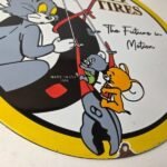 Vintage Continental Porcelain Sign – Auto Car Tires Gas Pump Sign - Image 11