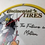 Vintage Continental Porcelain Sign – Auto Car Tires Gas Pump Sign - Image 12