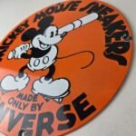 Vintage Converse Shoes – Mickey Mouse Porcelain Gas Pump Service Station Sign - Image 13