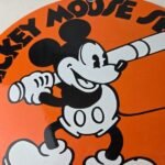 Vintage Converse Shoes – Mickey Mouse Porcelain Gas Pump Service Station Sign - Image 3