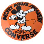 Vintage Converse Shoes – Mickey Mouse Porcelain Gas Pump Service Station Sign - Image 2