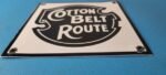 Vintage Cotton Belt Route Railroad Sign – Trains Railway Porcelain Gas Pump Sign - Image 11