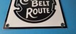 Vintage Cotton Belt Route Railroad Sign – Trains Railway Porcelain Gas Pump Sign - Image 12