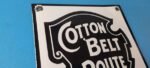 Vintage Cotton Belt Route Railroad Sign – Trains Railway Porcelain Gas Pump Sign - Image 5