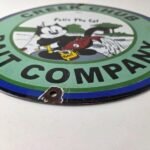 Vintage Creek Chub Bait Caster Sign – Gas Pump Felix Fishing Porcelain Pump Sign - Image 11