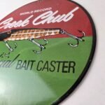 Vintage Creek Chub Bait Caster Sign – Lures Cabin Fishing Porcelain Gas Oil Sign - Image 13
