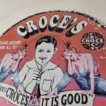Vintage Croce's Porcelain Sign – Shop Soda Advertising Gas Pump Service Sign - Image 12