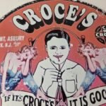 Vintage Croce's Porcelain Sign – Shop Soda Advertising Gas Pump Service Sign - Image 3