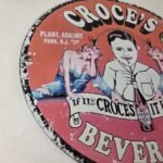 Vintage Croce's Porcelain Sign – Shop Soda Advertising Gas Pump Service Sign - Image 6