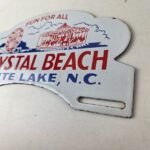 Vintage Crystal Beach NC License Plate Topper – Sign Ad on Automobile Topper - Image 13