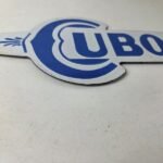 Vintage Cubo 5¢ Cigar Porcelain Sign – Shaped Cigar Advertising Sign - Image 11