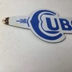 Vintage Cubo 5¢ Cigar Porcelain Sign – Shaped Cigar Advertising Sign - Image 6