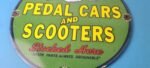 Vintage Cyclops Porcelain Sign – Gas Service Station Pedal Cars & Scooters Sign - Image 12