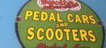 Vintage Cyclops Porcelain Sign – Gas Service Station Pedal Cars & Scooters Sign - Image 6