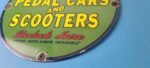 Vintage Cyclops Porcelain Sign – Gas Service Station Pedal Cars & Scooters Sign - Image 10