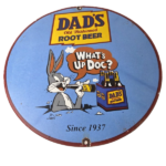 Vintage Dads Root Beer Sign – Old Fashioned Beverage Soda Pop Gas Pump Sign - Image 2