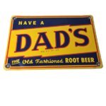Vintage Dad's Root Beer Sign – Old Fashioned Beverage Store Gas Oil Pump Sign