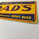 Vintage Dad's Root Beer Sign – Old Fashioned Beverage Store Gas Oil Pump Sign - Image 10