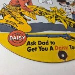 Vintage Daisy Toy Rifles Sign – Porcelain Childrens Toy Gas Pump Plate Sign - Image 11