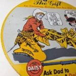 Vintage Daisy Toy Rifles Sign – Porcelain Childrens Toy Gas Pump Plate Sign - Image 6