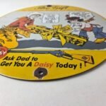 Vintage Daisy Toy Rifles Sign – Porcelain Childrens Toy Gas Pump Plate Sign - Image 10