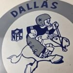 Vintage Dallas Cowboys Porcelain Sign – Football NFL Gas Pump Service Sign - Image 3
