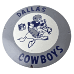 Vintage Dallas Cowboys Porcelain Sign – Football NFL Gas Pump Service Sign - Image 2