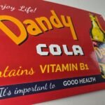 Vintage Dandy Cola Sign – Vitamin Soda Gas Pump Bottles Beverage Porcelain Sign - Image 11