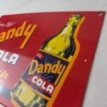 Vintage Dandy Cola Sign – Vitamin Soda Gas Pump Bottles Beverage Porcelain Sign - Image 12