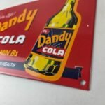 Vintage Dandy Cola Sign – Vitamin Soda Gas Pump Bottles Beverage Porcelain Sign - Image 13