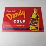 Vintage Dandy Cola Sign – Vitamin Soda Gas Pump Bottles Beverage Porcelain Sign - Image 15