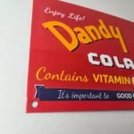 Vintage Dandy Cola Sign – Vitamin Soda Gas Pump Bottles Beverage Porcelain Sign - Image 6