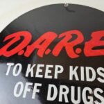 Vintage DARE Sign – Porcelain General Store Drugs Gas Pump Plate Sign - Image 3