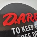 Vintage DARE Sign – Porcelain General Store Drugs Gas Pump Plate Sign - Image 5