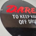 Vintage DARE Sign – Porcelain General Store Drugs Gas Pump Plate Sign - Image 6