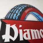 Vintage Diamond Tires Sign – Automobile Porcelain Gas Pump Station Sign - Image 5