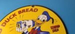 Vintage Donald Duck Bread Sign – Walt Disney Gas Pump Porcelain Sign - Image 8