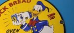 Vintage Donald Duck Bread Sign – Walt Disney Gas Pump Porcelain Sign - Image 3