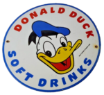 Vintage Donald Duck Soda Porcelain Sign – Drink Beverage Gas Service Sign - Image 2