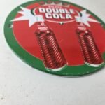 Vintage Double Cola Sign – Soda Cola Beverage Gas Service Station Porcelain Sign - Image 11
