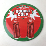 Vintage Double Cola Sign – Soda Cola Beverage Gas Service Station Porcelain Sign - Image 15