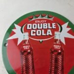 Vintage Double Cola Sign – Soda Cola Beverage Gas Service Station Porcelain Sign - Image 3